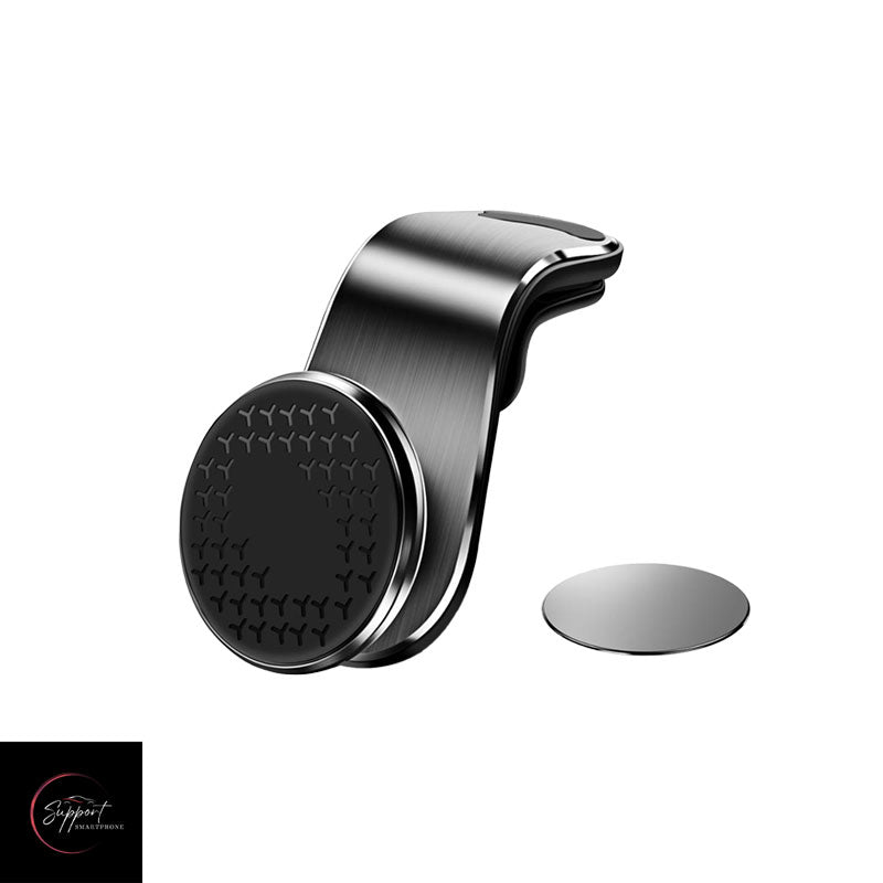 Porte Téléphone Voiture Magnétique de couleur noir pour une fixation sécurisée et un angle de vue optimal en conduisant