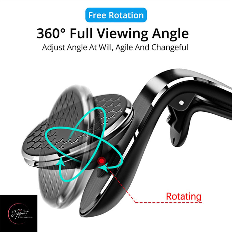 Support Téléphone Voiture Magnétique pivotable à 360° pour une vision parfaite sous tous les angles en conduisant