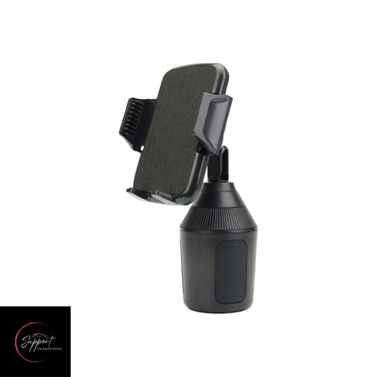 Support Téléphone Voiture Porte-Gobelet ajustable pour une fixation sécurisée et un angle de vue optimal en conduisant